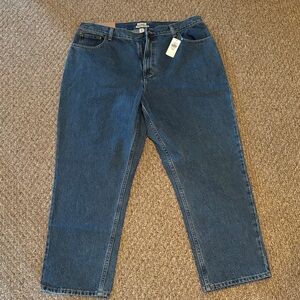 NWT LL Bran Blue Jeans Original Fit Relaxed Size 18 Petit